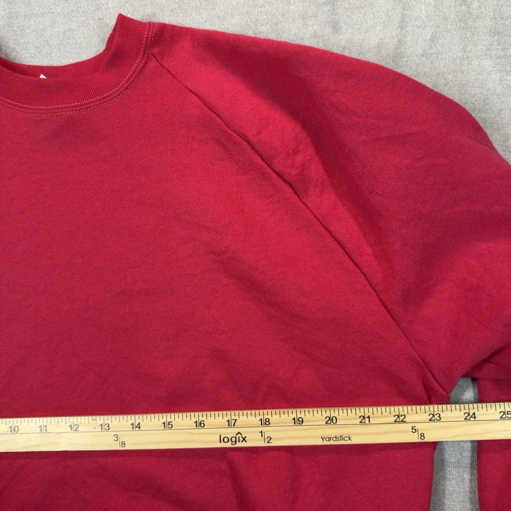 Vintage Made In‎ USA Fruit of the Loom Crewneck Sweatshirt Adult XL Pink Blank - Picture 5 of 8